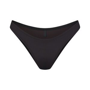 NWT Skims Signature Swim Cheeky Tanga Bottom in Onyx Size S